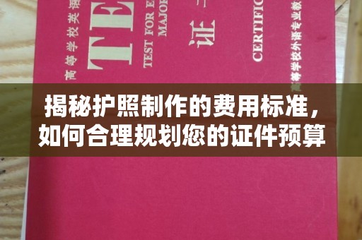 武邑揭秘护照制作的费用标准，如何合理规划您的证件预算