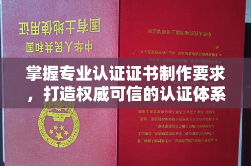 武邑掌握专业认证证书制作要求，打造权威可信的认证体系