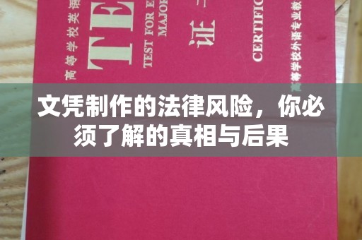 武邑文凭制作的法律风险，你必须了解的真相与后果