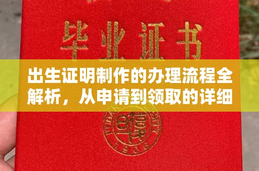 武邑出生证明制作的办理流程全解析，从申请到领取的详细指南