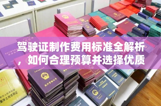 武邑驾驶证制作费用标准全解析，如何合理预算并选择优质服务？
